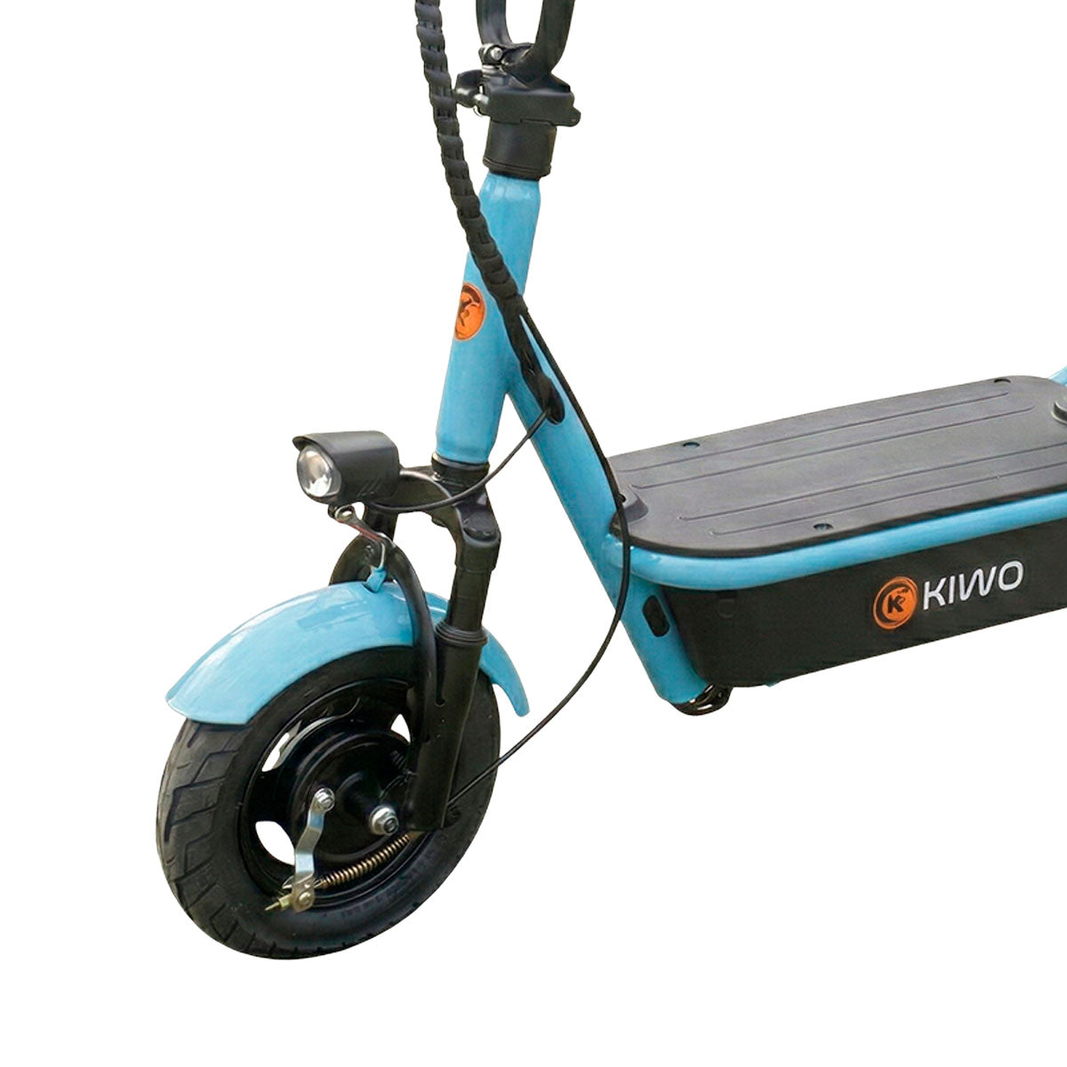 Scooter Eléctrico para Adultos con Asiento, Color Azul Claro