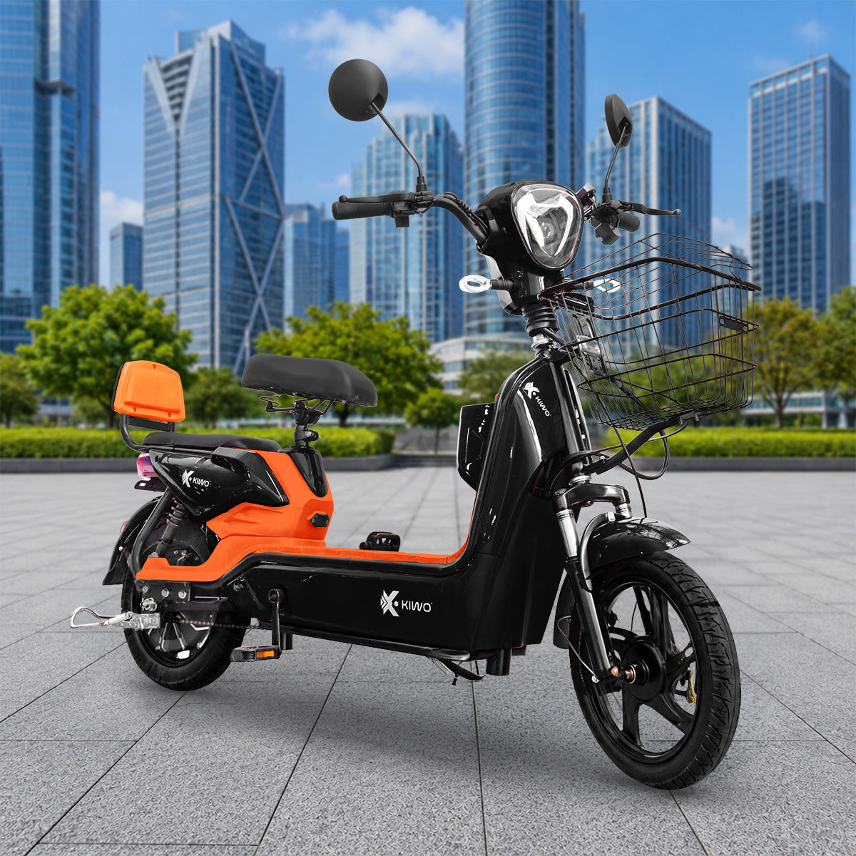 Bicicleta Eléctrica, Hikari, Color Naranja