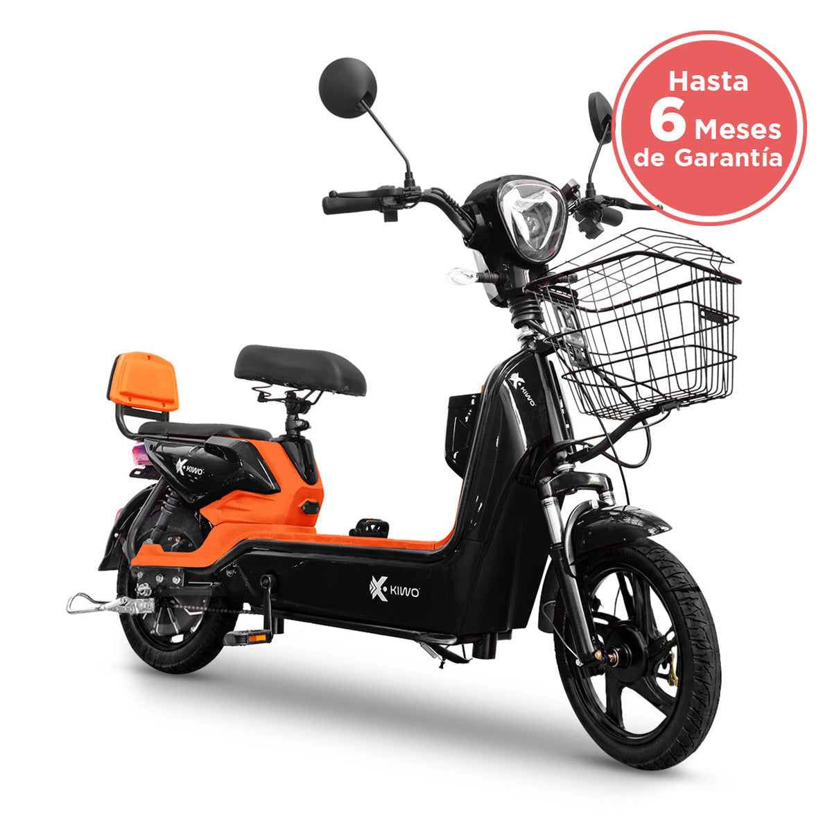 Bicicleta Eléctrica, Hikari, Color Naranja