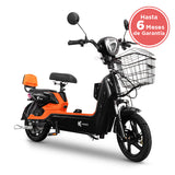 Bicicleta Eléctrica, Hikari, Color Naranja