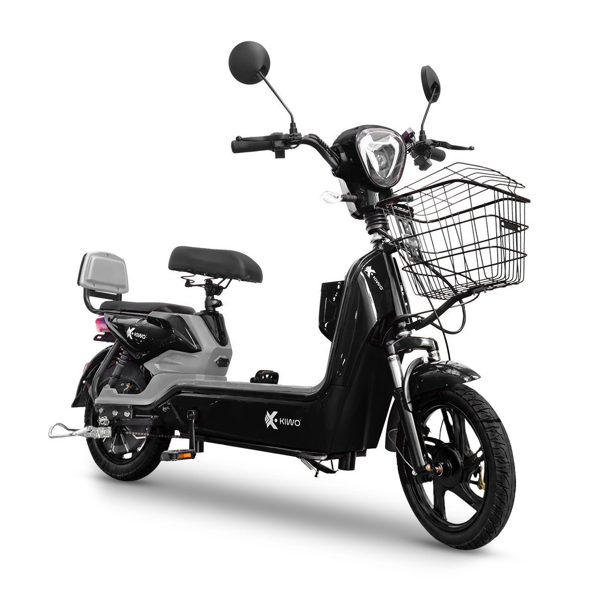 Bicicleta Eléctrica, Hikari, Color Negro/Gris
