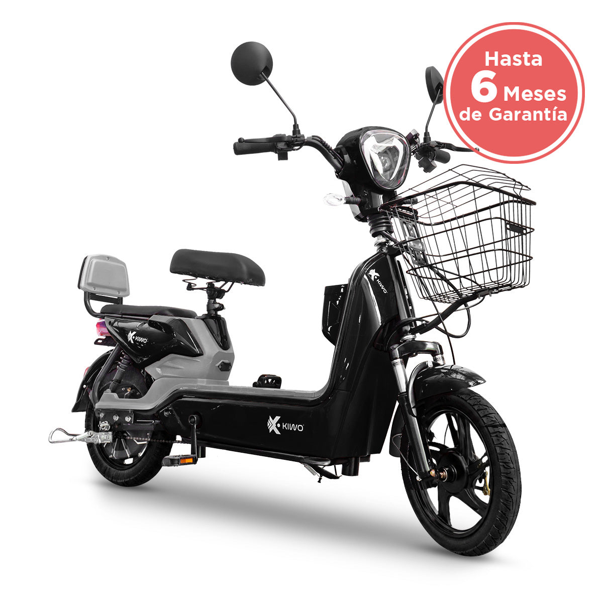 Bicicleta Eléctrica, Hikari, Color Negro/Gris