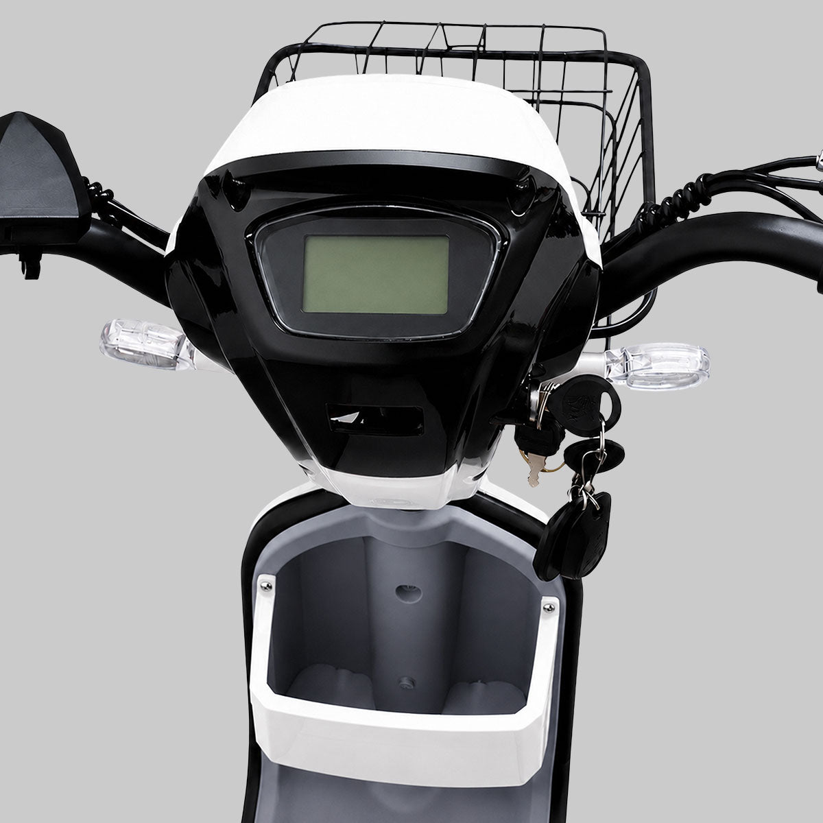 Bicicleta Eléctrica, Hikari, Color Blanco/Gris