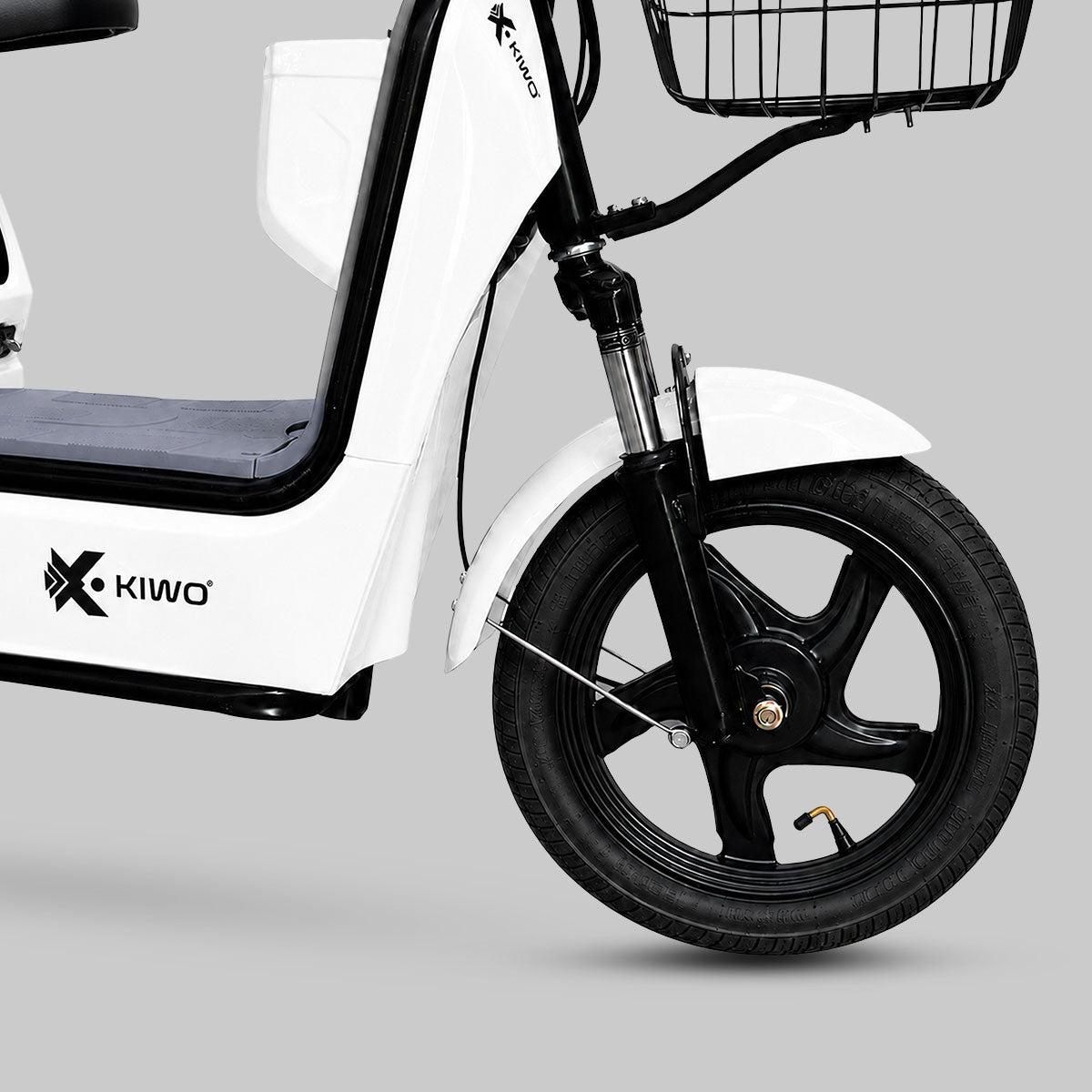 Bicicleta Eléctrica, Hikari, Color Blanco/Gris