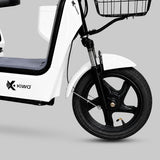 Bicicleta Eléctrica, Hikari, Color Blanco/Gris
