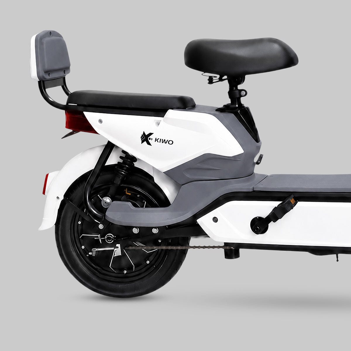 Bicicleta Eléctrica, Hikari, Color Blanco/Gris