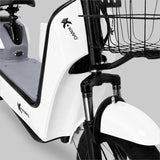 Bicicleta Eléctrica, Hikari, Color Blanco/Gris