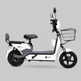 Bicicleta Eléctrica, Hikari, Color Blanco/Gris
