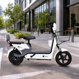 Bicicleta Eléctrica, Hikari, Color Blanco/Gris