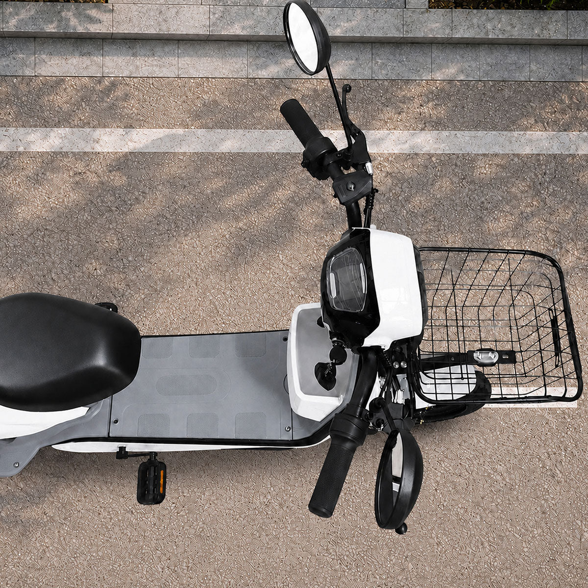 Bicicleta Eléctrica, Hikari, Color Blanco/Gris