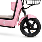 Bicicleta Eléctrica, Hikari, Color Rosa/Beige