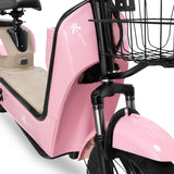 Bicicleta Eléctrica, Hikari, Color Rosa/Beige