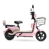 Bicicleta Eléctrica, Hikari, Color Rosa/Beige
