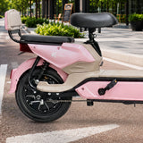 Bicicleta Eléctrica, Hikari, Color Rosa/Beige