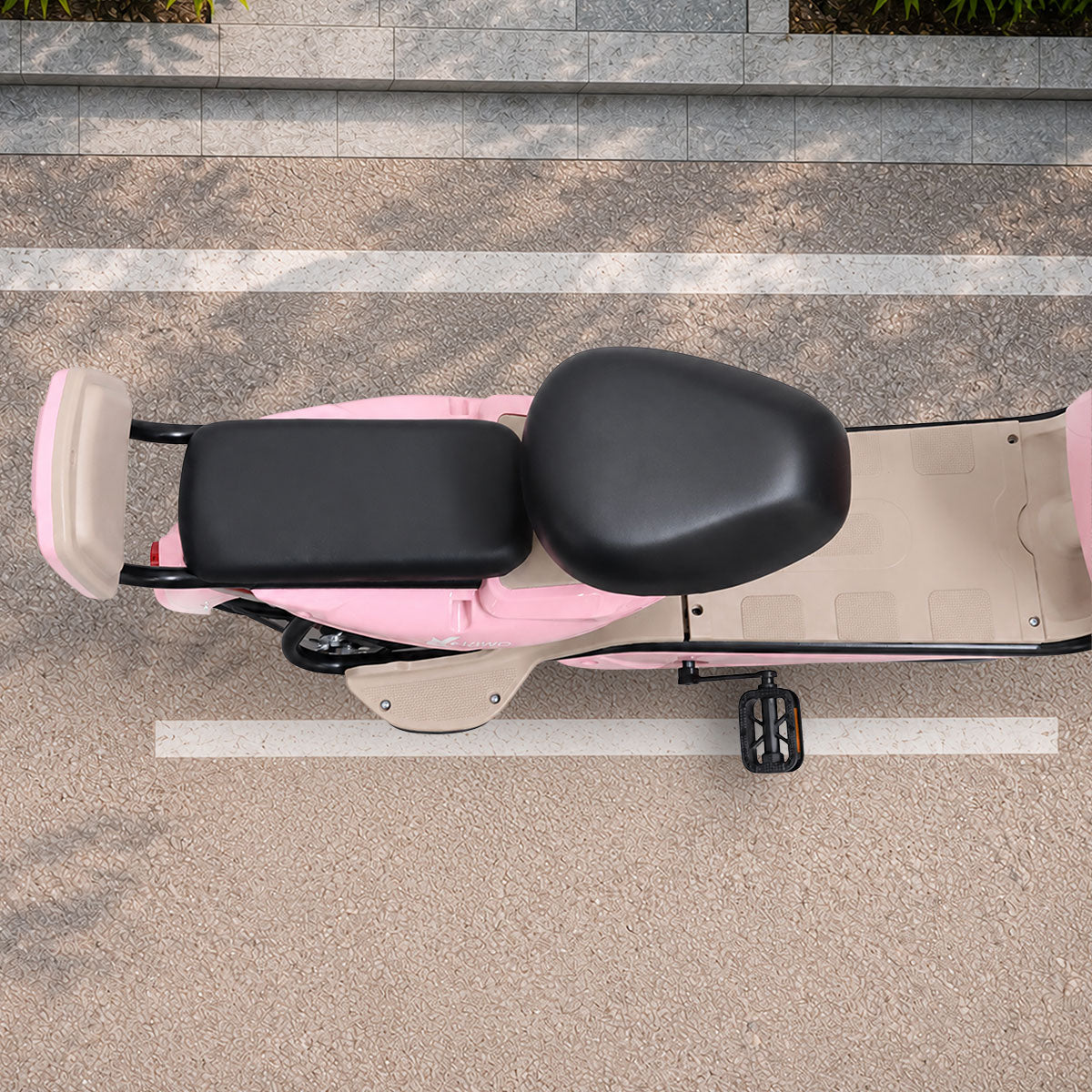 Bicicleta Eléctrica, Hikari, Color Rosa/Beige