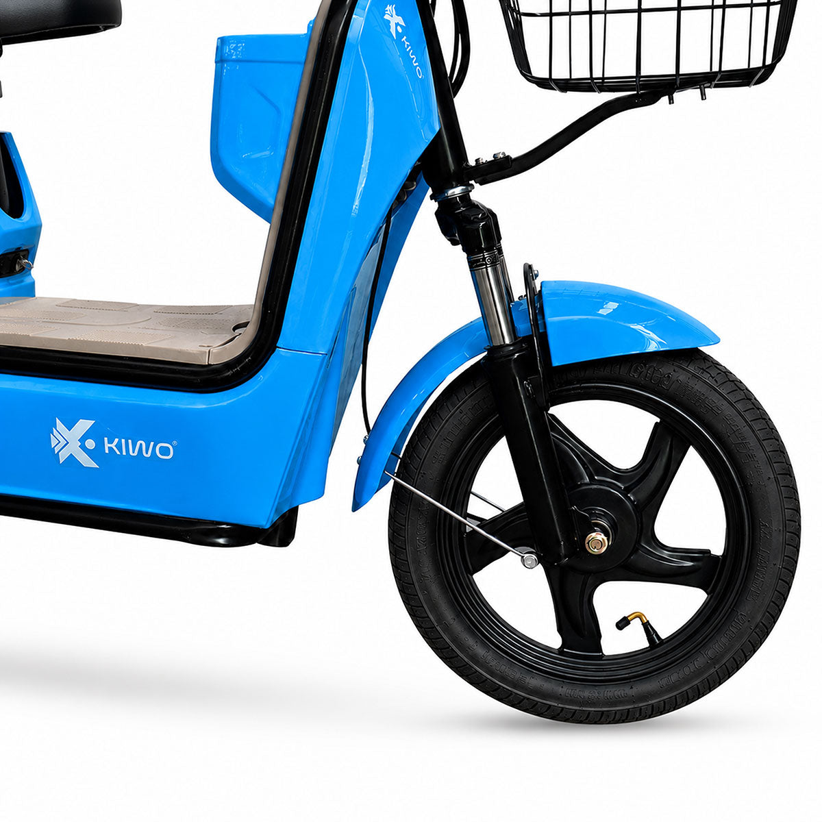 Bicicleta Eléctrica, Hikari, Color Azul/Beige