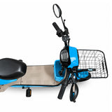 Bicicleta Eléctrica, Hikari, Color Azul/Beige