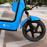 Bicicleta Eléctrica, Hikari, Color Azul/Beige
