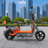 Bicicleta Eléctrica, Hikari, Color Gris/Naranja