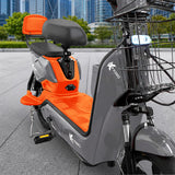 Bicicleta Eléctrica, Hikari, Color Gris/Naranja