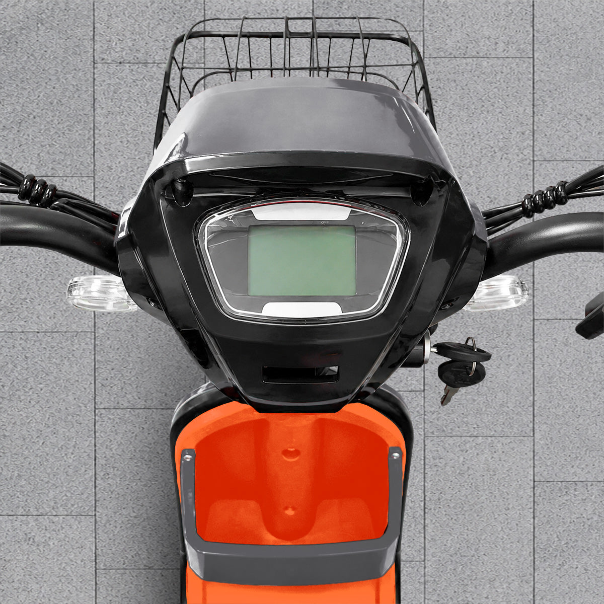 Bicicleta Eléctrica, Hikari, Color Gris/Naranja