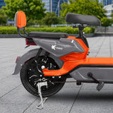Bicicleta Eléctrica, Hikari, Color Gris/Naranja