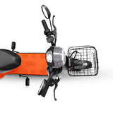 Bicicleta Eléctrica, Hikari, Color Gris/Naranja