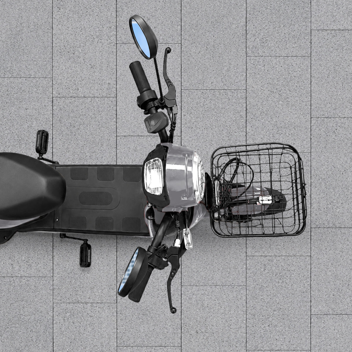 Bicicleta Eléctrica, Hikari, Color Gris/Negro