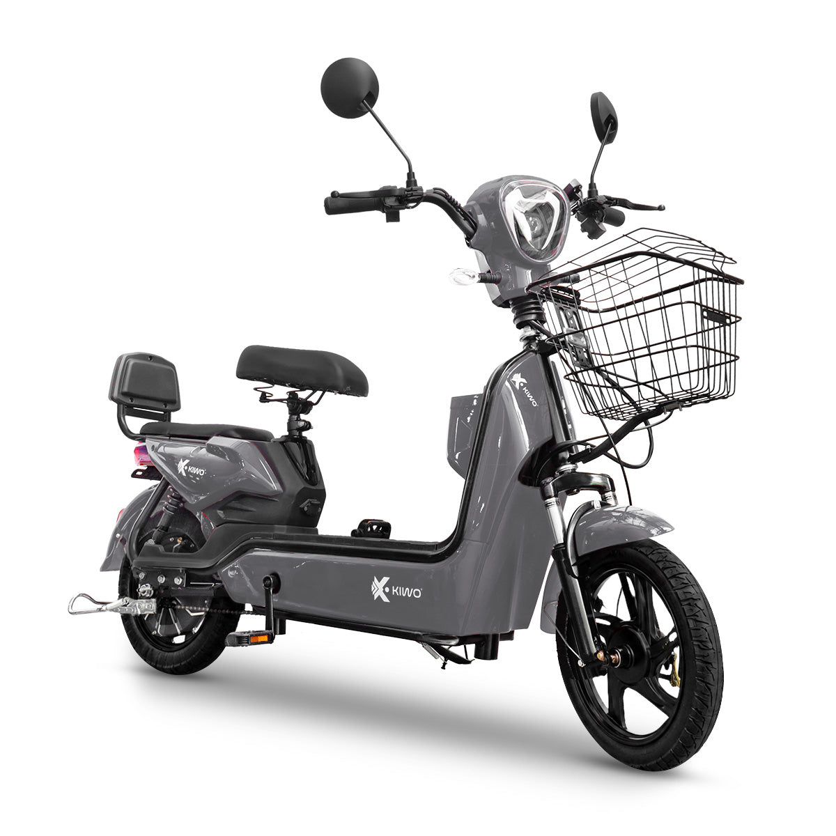 Bicicleta Eléctrica, Hikari, Color Gris/Negro