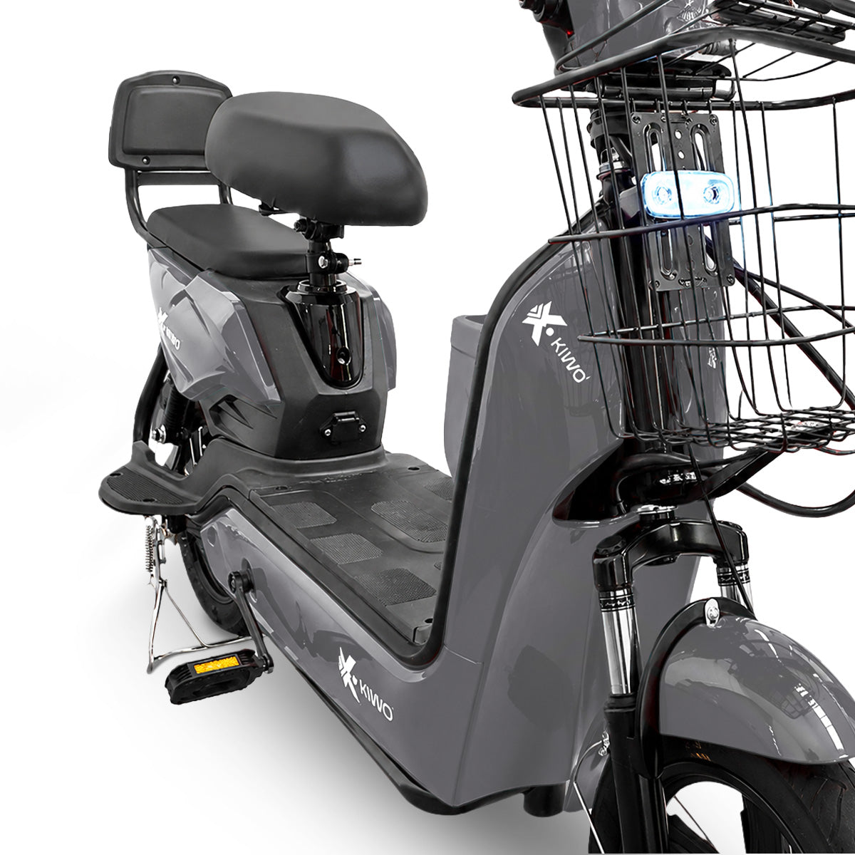Bicicleta Eléctrica, Hikari, Color Gris/Negro