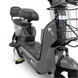 Bicicleta Eléctrica, Hikari, Color Gris/Negro