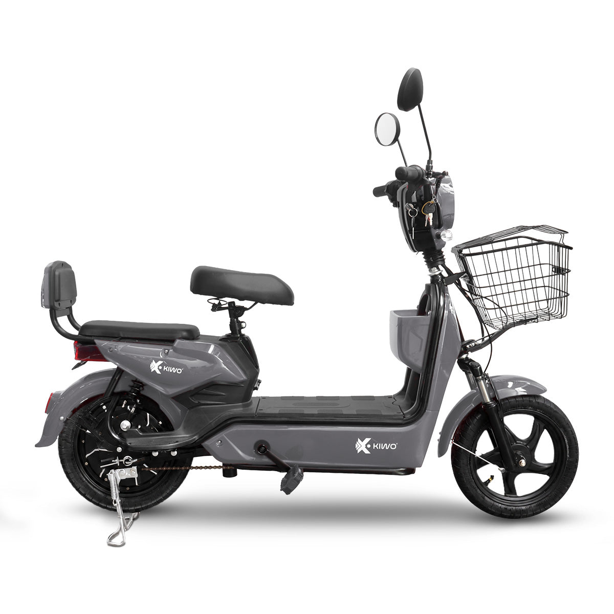 Bicicleta Eléctrica, Hikari, Color Gris/Negro