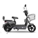 Bicicleta Eléctrica, Hikari, Color Gris/Negro