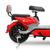 Bicicleta Eléctrica, Hikari, Color Rojo/Gris