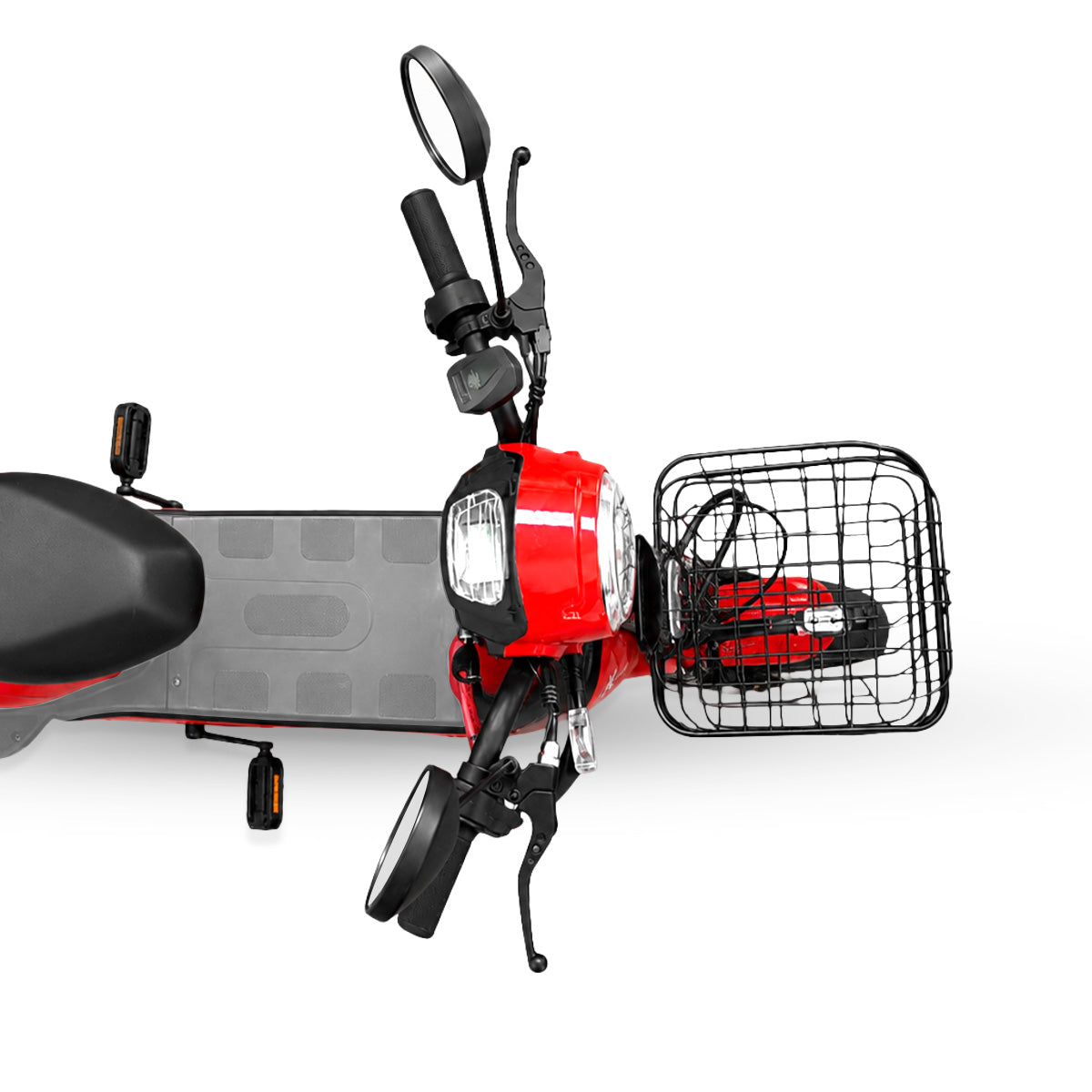 Bicicleta Eléctrica, Hikari, Color Rojo/Gris