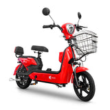 Bicicleta Eléctrica, Hikari, Color Rojo/Negro