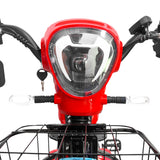 Bicicleta Eléctrica, Hikari, Color Rojo/Negro