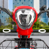 Bicicleta Eléctrica, Hikari, Color Rojo/Negro