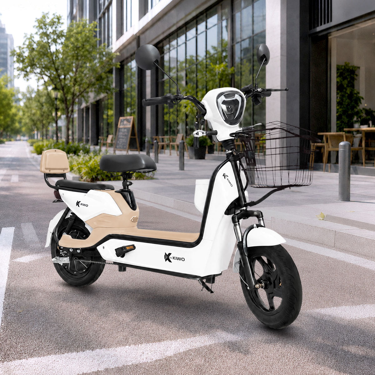Bicicleta Eléctrica, Hikari, Color Blanco