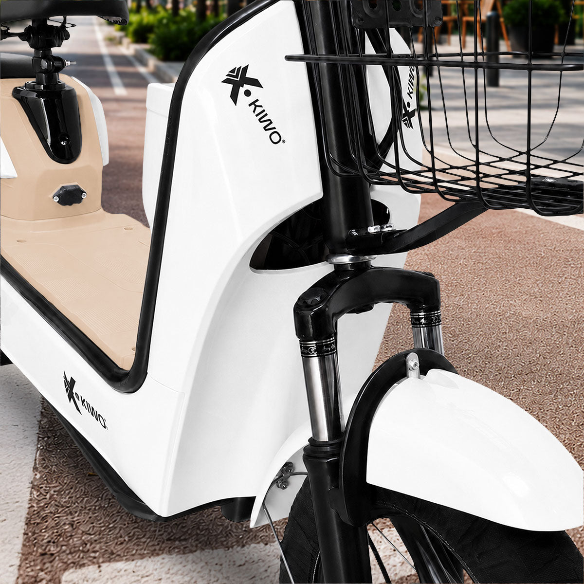 Bicicleta Eléctrica, Hikari, Color Blanco