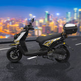 Motocicleta Kiwo KWS 150 2025, color Gris con Amarillo