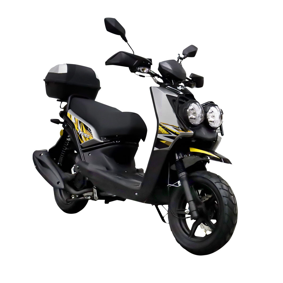 Motocicleta Kiwo KWS 150 2025, color Gris con Amarillo